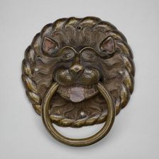 Door Pull in the Form of a Lion's Head, c. 1500. Creator: Unknown