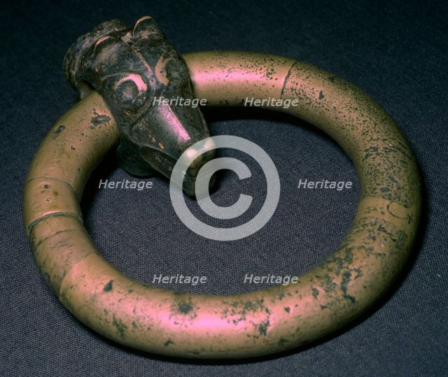 Door Ring found in a Viking grave, 9th century. Artist: Unknown