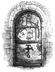 Door, Skipwith Church, 1870. Creator: Unknown