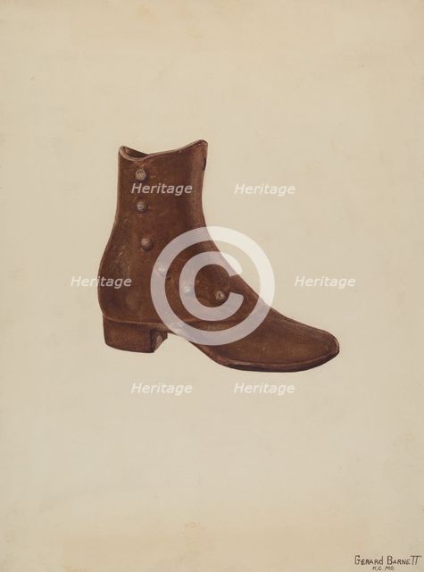 Door Stop, c. 1941. Creator: Gerard Barnett.
