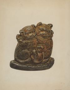 Door Stop, c. 1937. Creator: Archie Thompson