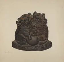 Door Stop, c. 1937. Creator: H. Langden Brown