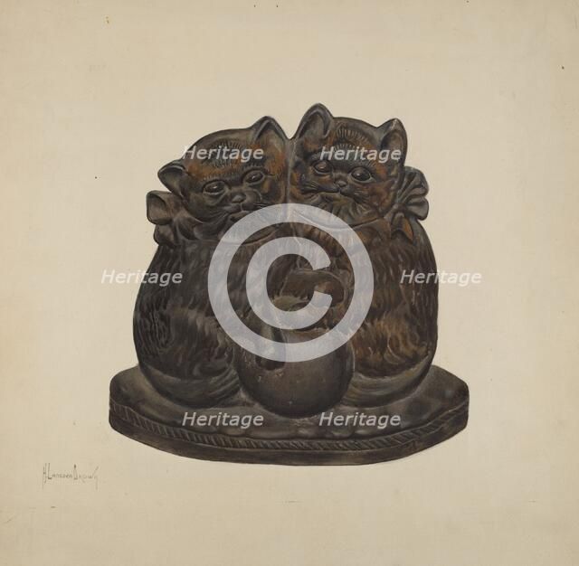 Door Stop, c. 1937. Creator: H. Langden Brown.