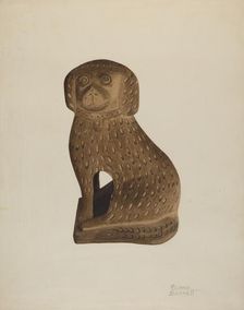Door Stop, c. 1939. Creator: Richard Barnett