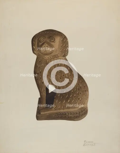 Door Stop, c. 1939. Creator: Richard Barnett.