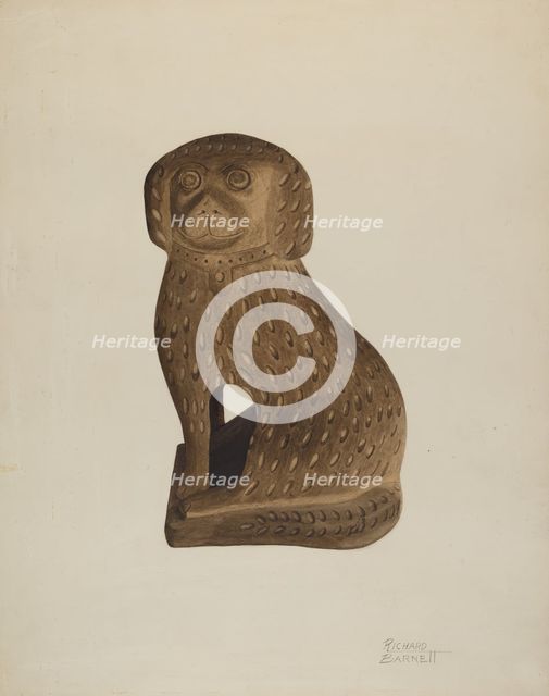 Door Stop, c. 1939. Creator: Richard Barnett.
