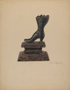 Door Stop, c. 1939. Creator: Sarkis Erganian