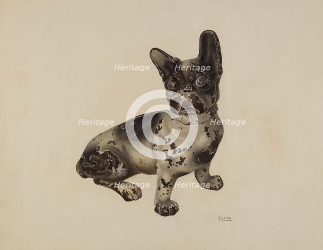 Door Stop, c. 1939. Creator: Winifred Luten.