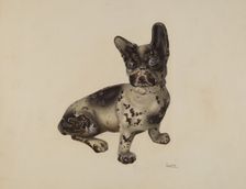 Door Stop, c. 1939. Creator: Winifred Luten