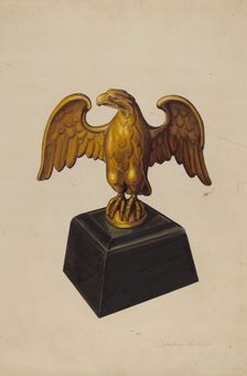 Door Stop: Eagle, 1935/1942. Creator: Arthur Matthews