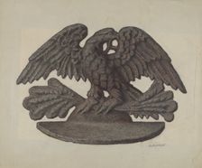 Door Stop: Eagle, c. 1939. Creator: Austin L. Davison