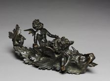 Doorknocker with a Satyr Pulling an Ox's Horns, 1800s. Creator: Andrea Riccio (Italian, c. 1470-1532)