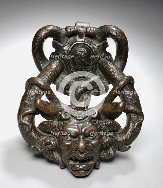 Doorknocker with Gorgon Head, mid 1500s. Creator: Unknown.