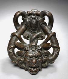 Doorknocker with Gorgon Head, mid 1500s. Creator: Unknown