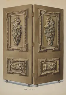 Doors, c. 1936. Creator: Alfred Koehn
