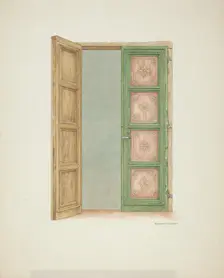 Doors, c. 1939. Creator: Edward Jewett
