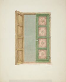 Doors, c. 1939. Creator: Edward Jewett