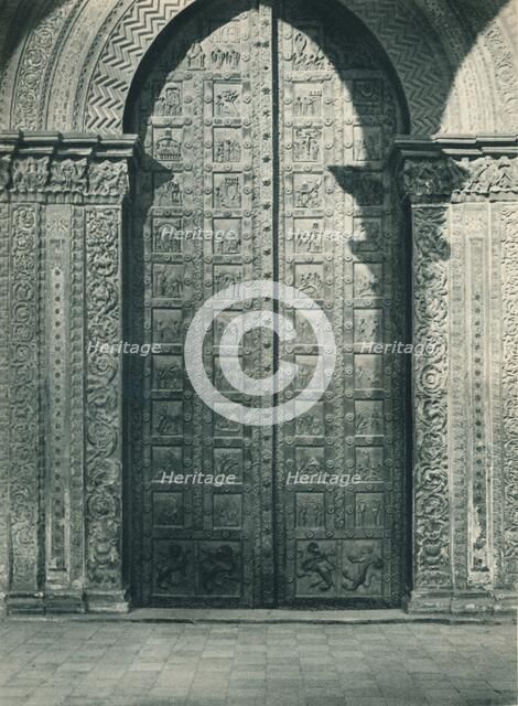Doors of Monreale Cathedral, Sicily, Italy, 1927. Artist: Eugen Poppel.