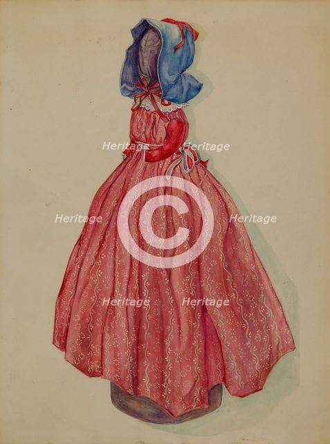 Doorstop Doll, c. 1936. Creator: Rosa Burger.