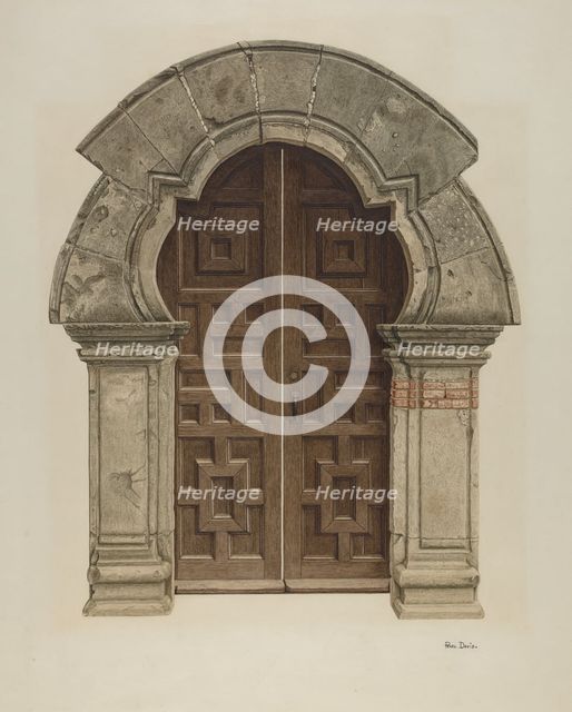 Doorway, 1935/1942. Creator: Pearl Davis.