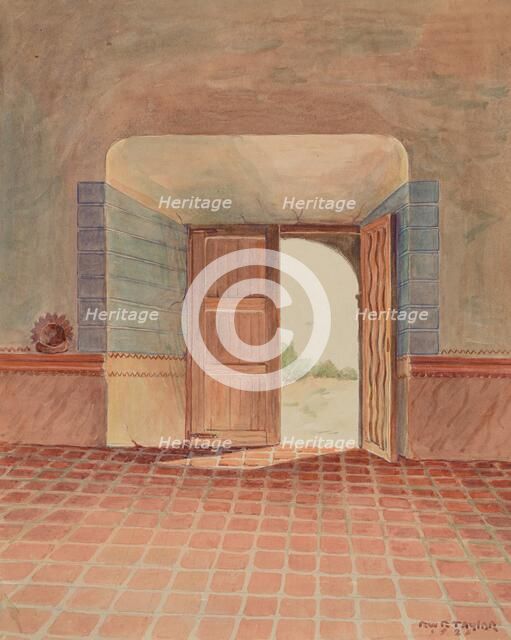 Doorway, 1936. Creator: Robert W.R. Taylor.