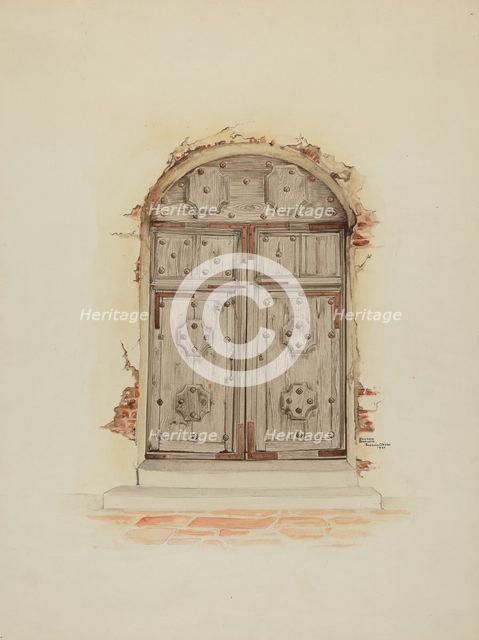 Doorway, 1937. Creator: Dayton Brown.
