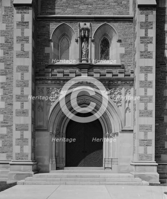 Doorway, Thompson Memorial Chapel, Williams College, Mass., c1908. Creator: Unknown.
