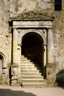 Doorway to the Great Hall, Old Wardour Castle, near Tisbury, Wiltshire, c2000s(?). Artist: Historic England Staff Photographer