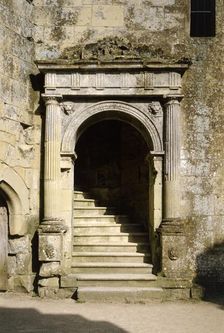 Doorway to the Great Hall, Old Wardour Castle, near Tisbury, Wiltshire, c2000s(?). Artist: Historic England Staff Photographer