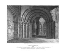 Doorway to the Temple Church. London. late 18th century. Artist: JC Smith