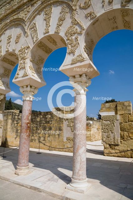 Doorway and basilica, House of Ya'far, Madinat al-Zahara (Medina Azahara), Spain, 2007. Creator: Samuel Magal.