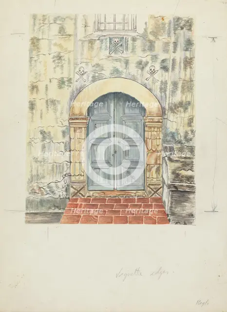 Doorway and Doors, 1935/1942. Creator: A. Regli.
