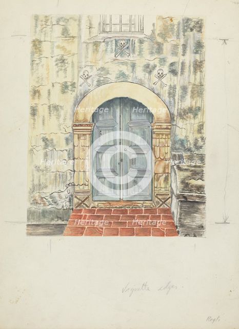 Doorway and Doors, 1935/1942. Creator: A. Regli.