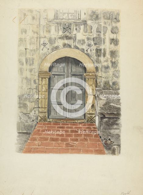 Doorway and Doors, 1935/1942. Creator: Albert Pratt.