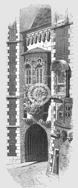 ''Doorway and Oriel in the Penha Verde in Cintra; Excursions near Lisbon', 1875. Creator: Unknown.