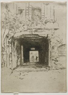 Doorway and Vine, 1886. Creator: James McNeill Whistler (American, 1834-1903)