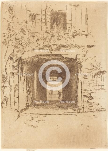 Doorway and Vine, 1880. Creator: James Abbott McNeill Whistler.