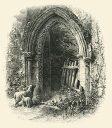 Doorway at Rivaux Abbey c1870