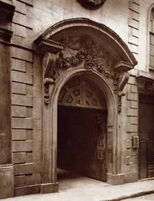 Doorway, College Hill, c1884. Creator: Henry Dixon & Son