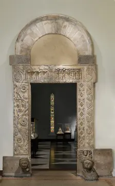 Doorway from the Church of San Nicolò, San Gemini, Central Italian. Creator: Unknown