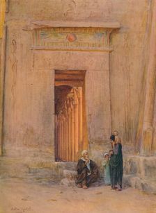 Doorway in the Temple of Isis c1905, (1912). Artist: Walter Frederick Roofe Tyndale