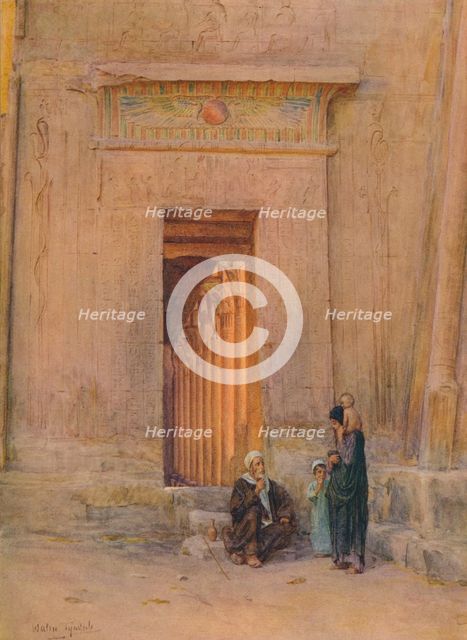 'Doorway in the Temple of Isis', c1905, (1912). Artist: Walter Frederick Roofe Tyndale.