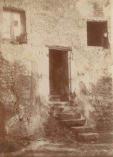 Doorway Into Crumbling Brick Building, 1850s. Creator: Unknown