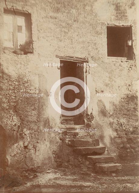 Doorway Into Crumbling Brick Building, 1850s. Creator: Unknown.