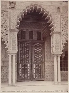 Doorway of the Alcazar, Seville, c1885. Creator: Juan Laurent