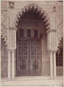 Doorway of the Alcazar, Seville, c1885. Creator: Juan Laurent