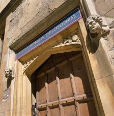 Doorway of the Bodleian Library, Oxford, Oxfordshire, c2000s(?). Artist: Historic England Staff Photographer