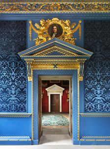 Doorway of the Blue Velvet Room, Chiswick House, London, c2014. Artist: James O Davies