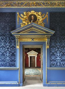 Doorway of the Blue Velvet Room, Chiswick House, London, c2014. Artist: James O Davies