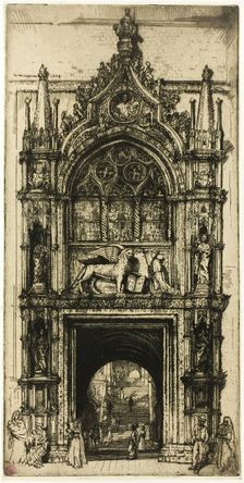 Doorway of the Doges Venice, 1909. Creator: Donald Shaw MacLaughlan